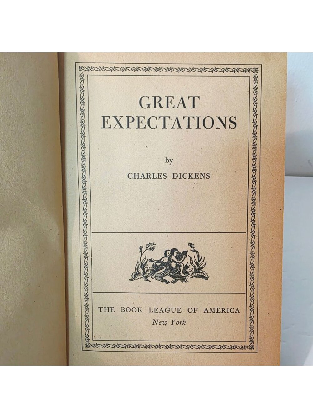 Vtg Great Expectations Charles Dickens Book League of America Hardcover